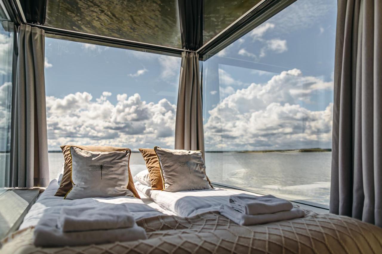 Grand Ht Houseboats - Domki Na Wodzie - Sauna, Jacuzzi, Kominek ميلنو المظهر الخارجي الصورة