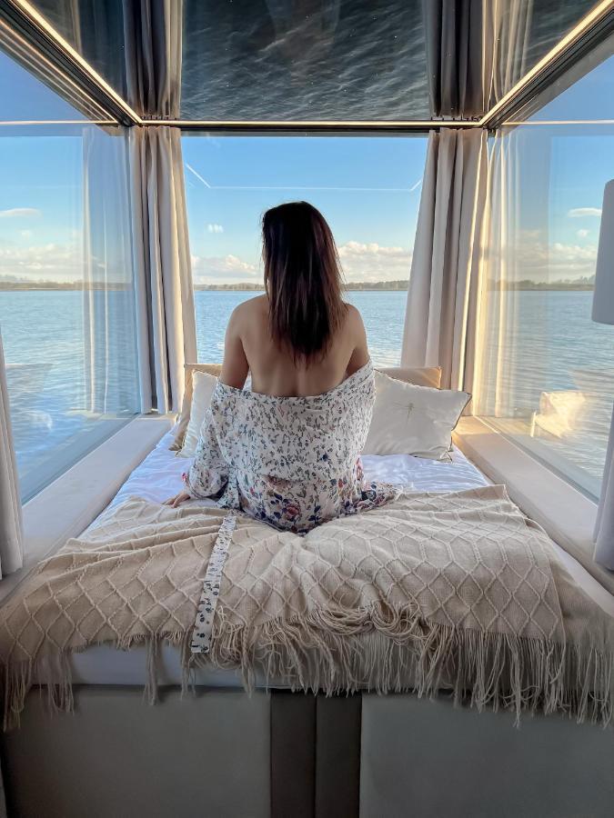Grand Ht Houseboats - Domki Na Wodzie - Sauna, Jacuzzi, Kominek ميلنو المظهر الخارجي الصورة